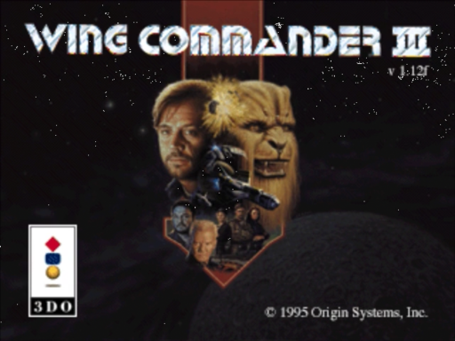 Wing Commander III: Heart of the Tiger title screen for 3DO